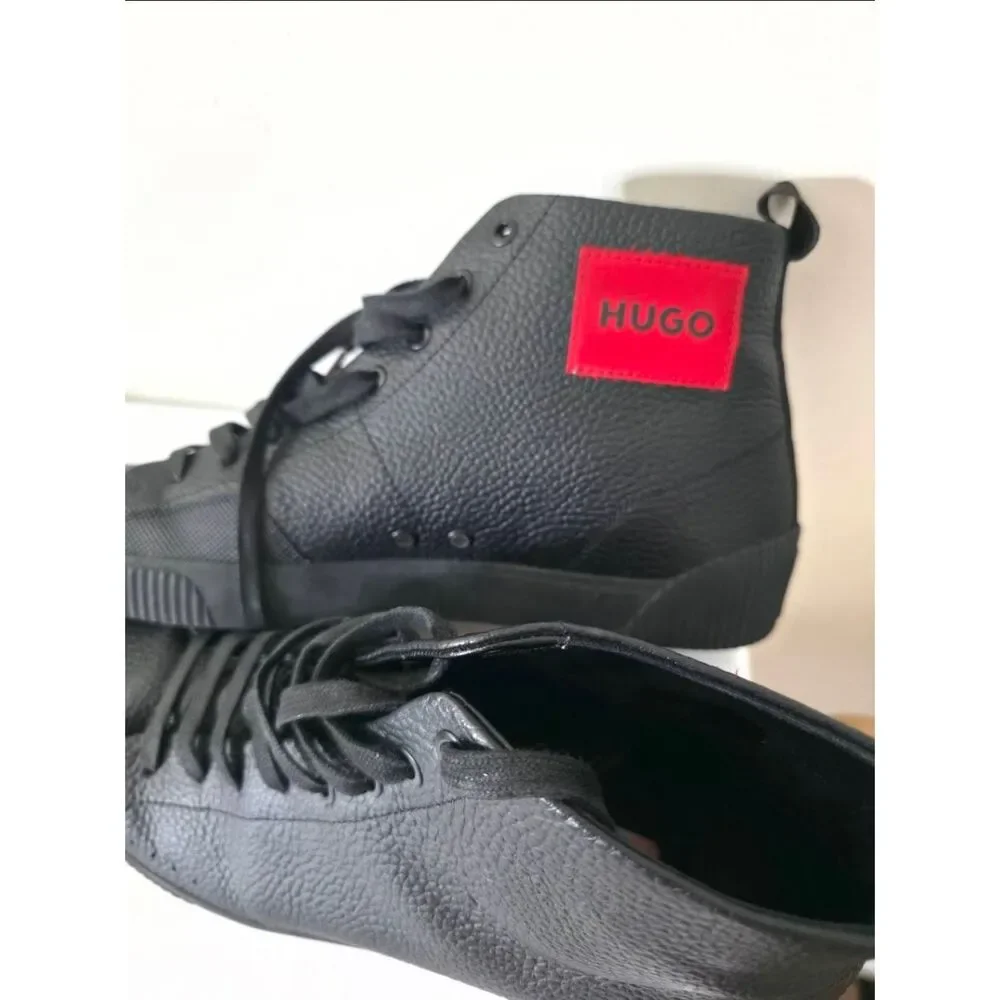 BOSS HUGO Zero Hito Leather Hight High Top Sneaker Men’s Size 11 US 44 E